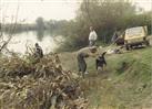 Nada Bognar aan rivier de Kupa waar ik toen woonde